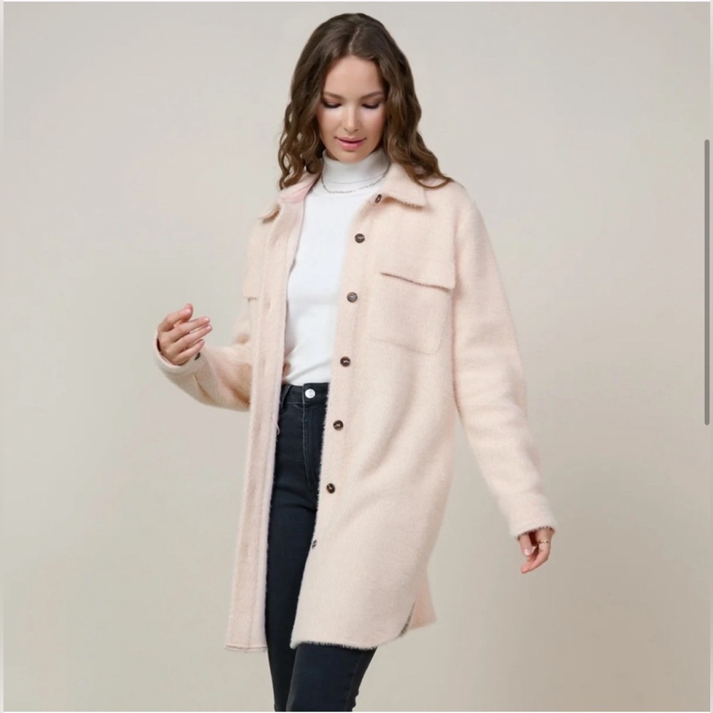 SKIES ARE BLUE | BLUSH SHACKET | KNEE LENGTH - Picture 3 of 11